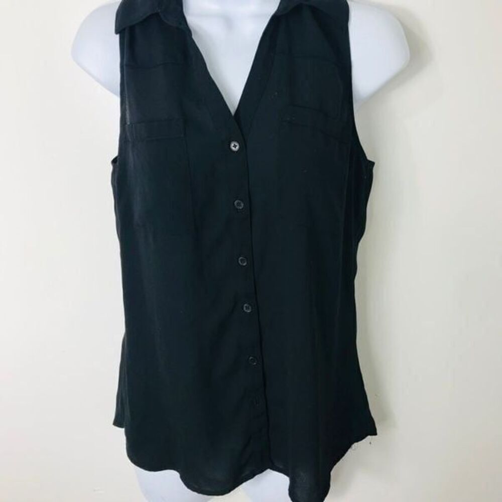 Express Black sleeveless Blouse size S/P….0571